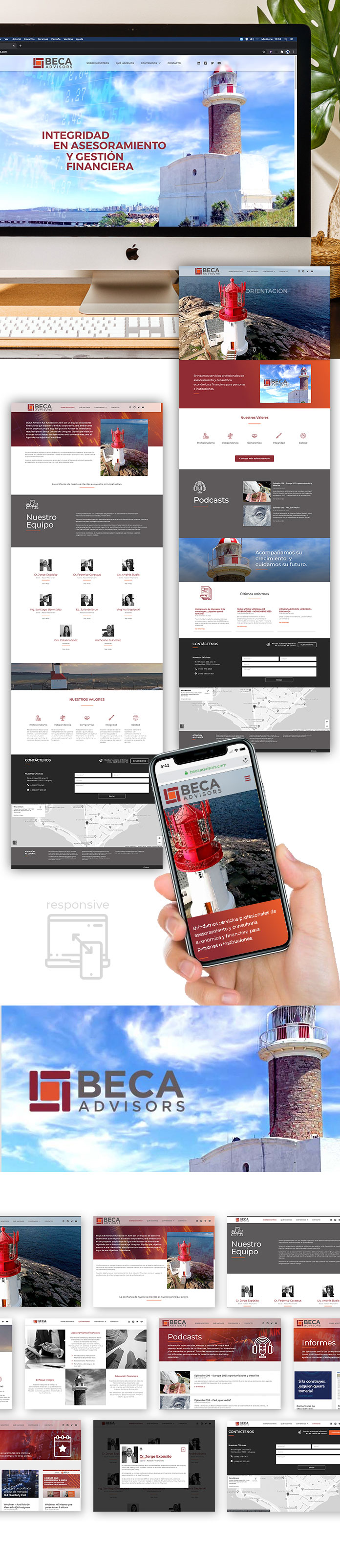 Sitio web BECA Advisors