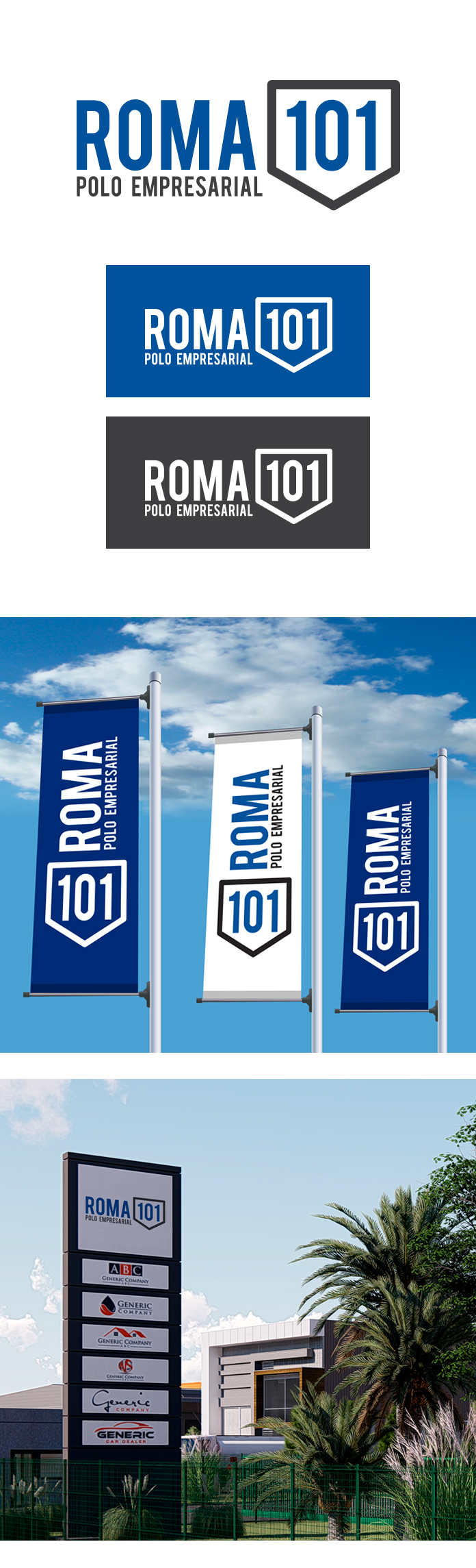Desarrollo marca e identida visual para ROMA 101, Polo Logístico Empresarial