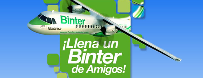 Promoción Llena un Binter de Amigos, para nuevo cliente Binter Canarias