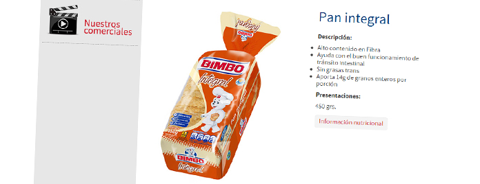 Nueva web Bimbo 2013