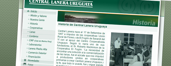 Nuevo sitio Central Lanera Uruguaya