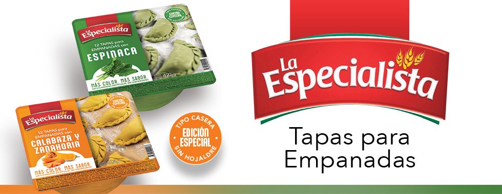 Diseño packaging Tapas de empandas color + sabor