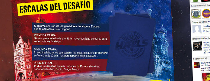 Aplicación en Facebook para Halls Uruguay - Desafío Halls