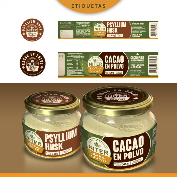 Packaging línea de productos especiales sin gluten y cajas de harinas