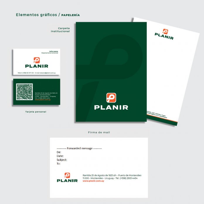 Identidad de marca Planir Operador Portuario