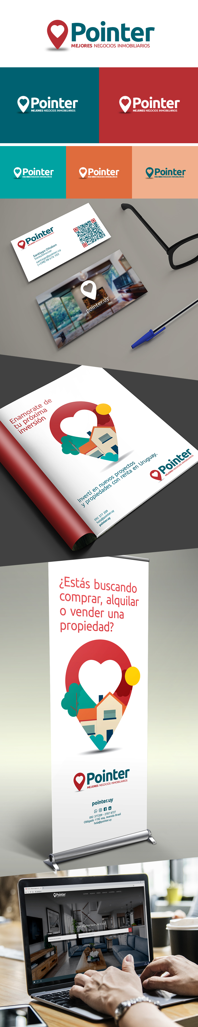 Branding e identidad corporativa para Inmobiliaria Pointer