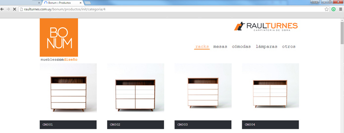 Web Raul Turnes y Muebles BONUM