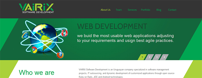 Logo y diseño web Vairix