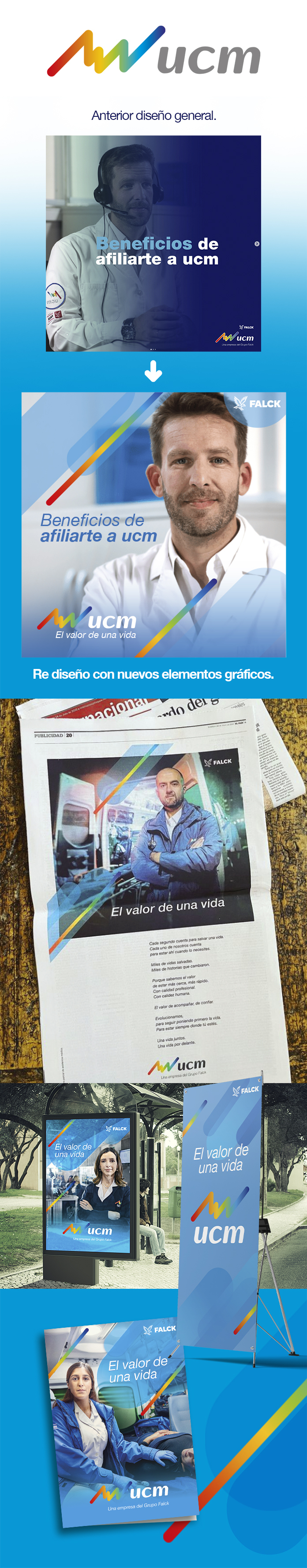 Gráfica de marca y campaña institucional UCM