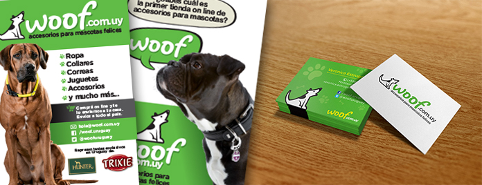 Imagen corporativa para Woof Accesorios para mascotas